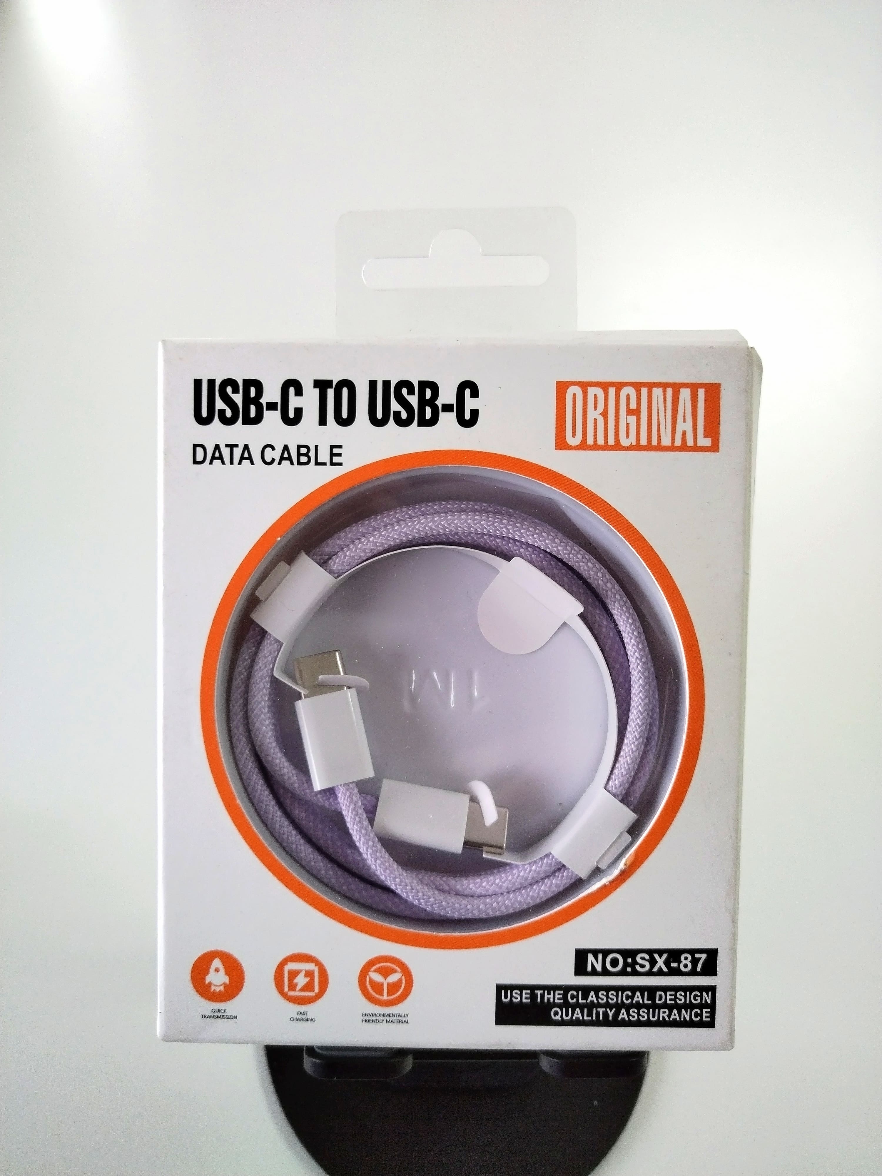 Fast Charging (Type C-Type C) Cable